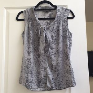 Banana Republic snakeskin blouse